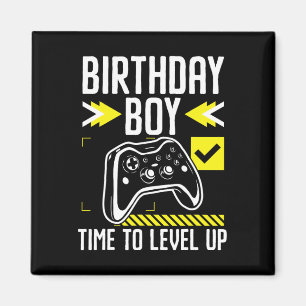 Jongen Tijd om een level omhoog Video Game Gift Vo Magneet