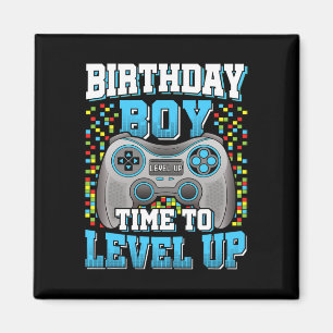 Jongen Tijd om te Level Up Videospel Verjaardag Ki Magneet