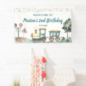 Jongen Trein Verjaardag Grote Banner (Insitu)