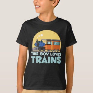 Jongen treinen Lover Locomotive Son Kinder Trains T-shirt