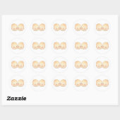 Jongen Twins Graphic Ronde Sticker (Vel)