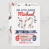 Jongen: Uitnodiging voor een halve verjaardag van (Voorkant / Achterkant)