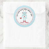 Jongen Valentijn Stickers (Robot met harten) (Tas)