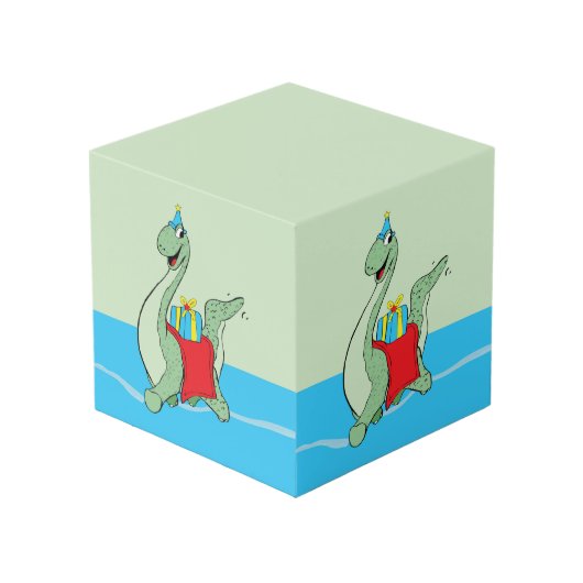 Jongen, Verjaardag Dinosaurus Kubus (Voorkant hoekig)