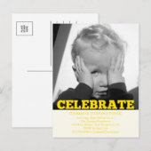 Jongen Verjaardag Party Fotouitnodigingen Uitnodiging Briefkaart (Voorkant / Achterkant)