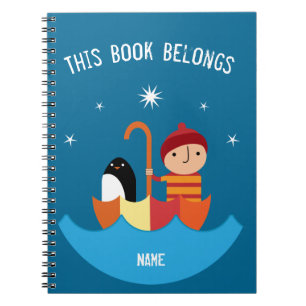 Jongen verloren en gevonden vriendschapsmetaal toe notitieboek