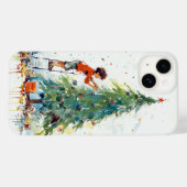 Jongen Versier Kleurrijke Kerstboom Case-Mate iPhone Case (Achterkant (horizontaal))