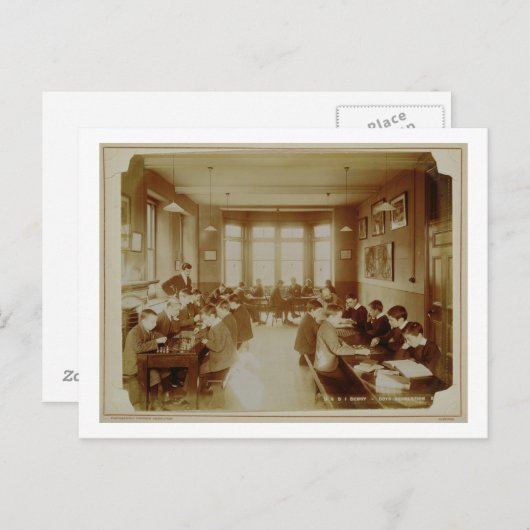 Jongen vinden plaats in het doven en het duiminsti briefkaart (Voorkant / Achterkant)