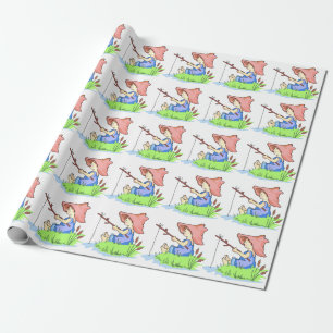 Jongen Viste Cadeaupapier