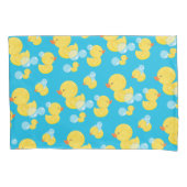 Jongen Watercolor Rubber Eend Kussensloop Set (Voorkant-Links)