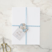 Jongen! Waterverf Baby shower CadeauLabels (Met Touw)