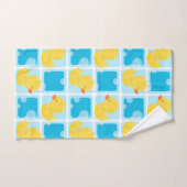 Jongen Waterverf Rubber Duck Bad Handdoek (Handdoek)