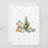 Jongen, we kunnen nauwelijks wachten op kerst Baby Kaart (Achterkant)