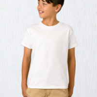 Jongen wit T-shirt, Kinder / Aanpassen