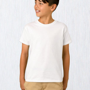 Jongen wit T-shirt, Kinder / Aanpassen T-shirt