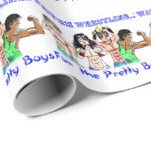  jongen Wrestling Cadeaupapier (Rol Hoek)