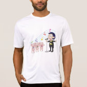 Jongen zingt met drie varkens koor t-shirt (Voorkant)