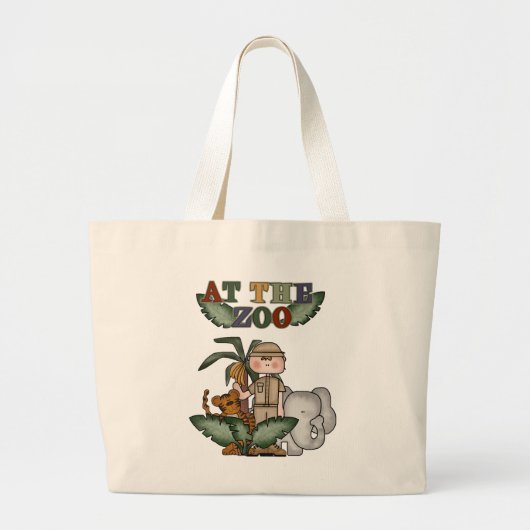 Jongen Zoo Keeper Tshirts en Gifts Grote Tote Bag (Voorkant)