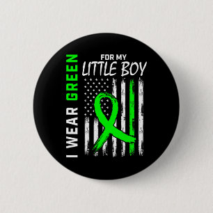 Jongen Zoon Nierziekte Hersenverlamming Fl Ronde Button 5,7 Cm