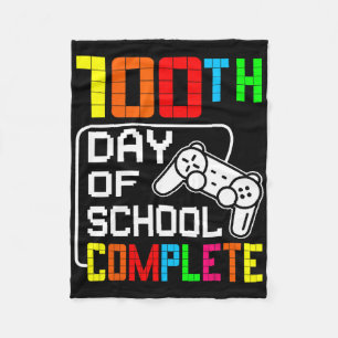 Jongens 100e dag school Complete video game-studie Fleece Deken