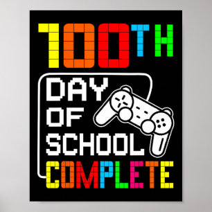 Jongens 100e dag school Complete video game-studie Poster