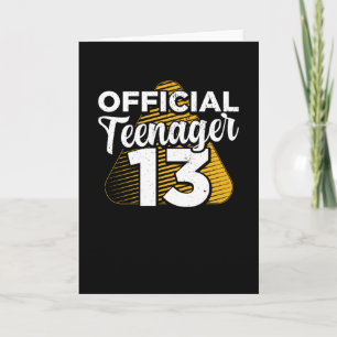 Jongens 13e verjaardag Officiële Tiener Kaart