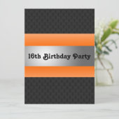 Jongen's 16e verjaardag kaart (Staand voorkant)