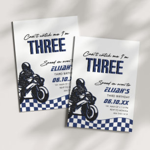 Jongens 3e Motorcross Dirt Bike Verjaardag Kaart