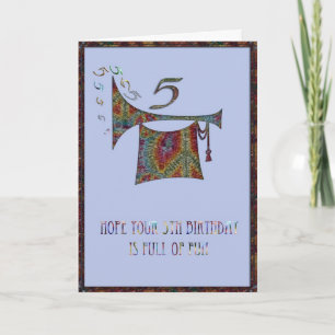Jongens 5e verjaardag Kaart