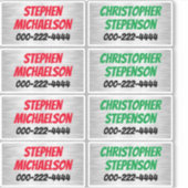 Jongens aangepaste naam telefoon vinyl stickers ge (Voorkant)