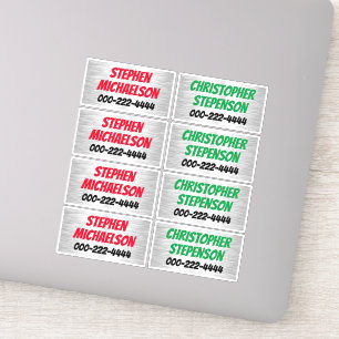 Jongens aangepaste naam telefoon vinyl stickers ge