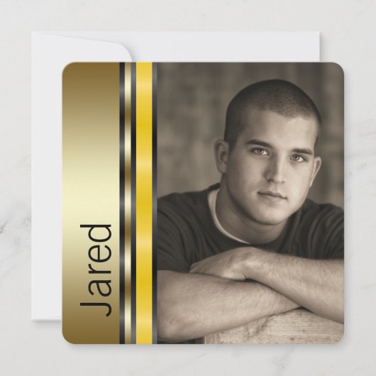 Jongens afstuderen aankondigingen (Voorkant)