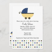 Jongen's Baby Carriage Kaart (Voorkant / Achterkant)