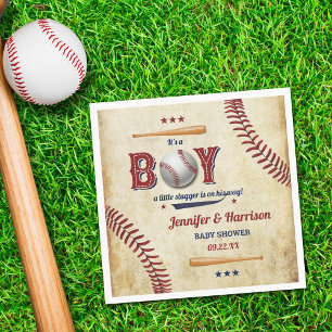 Jongens  Baseball Baby shower Servet