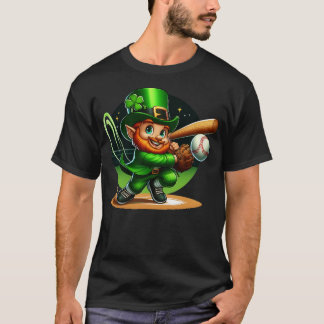 Jongens Baseball St Patricks Day Ball Catcher T-shirt