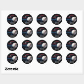 Jongens Baseball Verjaardag Sticker (Vel)