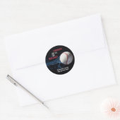 Jongens Baseball Verjaardag Sticker (Envelop)