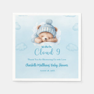 Jongens Beer Beer Cloud Negen 9 Baby shower Servet
