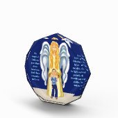 Jongens beschermengel gebed fotoblokken (Rechts)