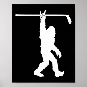 Jongens Bigfoot Hockey Grappig Sasquatch Rock An R Poster