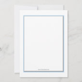 Jongen's Blauwe Kruis Religieuze uitnodiging (Achterkant)