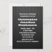 Jongens Bold Banner Foto Afstuderen Aankondiging (Achterkant)