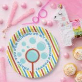 Jongen's Bubble Party Birthday Papieren Bordje (Feest)