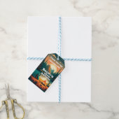 Jongens Camping Avontuur Verjaardagsfeestje Favor Cadeaulabel (Met Touw)