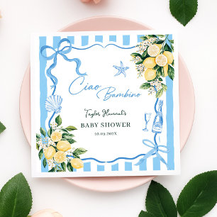 Jongens Citroen Ciao Baby Italiaanse Baby Shower Servet