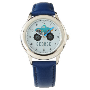 Jongens Cool Blauwe Truck Kids Horloge
