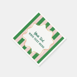 Jongens Cool Moderne Kleurrijke Stirpes Verjaardag Servet