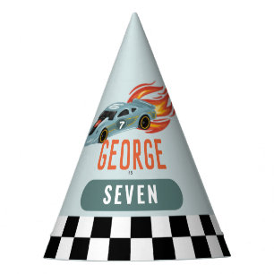 Jongens Cool Racing Auto Kids Verjaardag Feesthoedjes