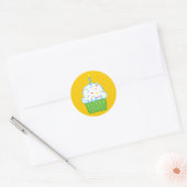 Jongens Cupcakes Gele Stickers (Envelop)