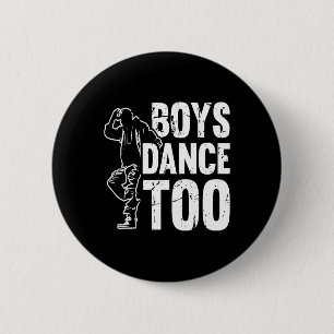 Jongens dansen te cool dansen danser ronde button 5,7 cm